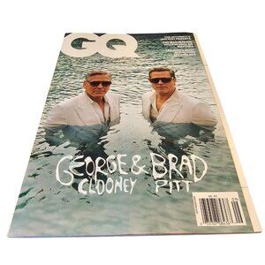 GQ Magazine September 2024 George Clooney Brad Pitt Edition US Gentlemens Quarte